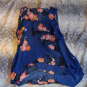 GAP Floral Sleeveless Top - Blue and Pink